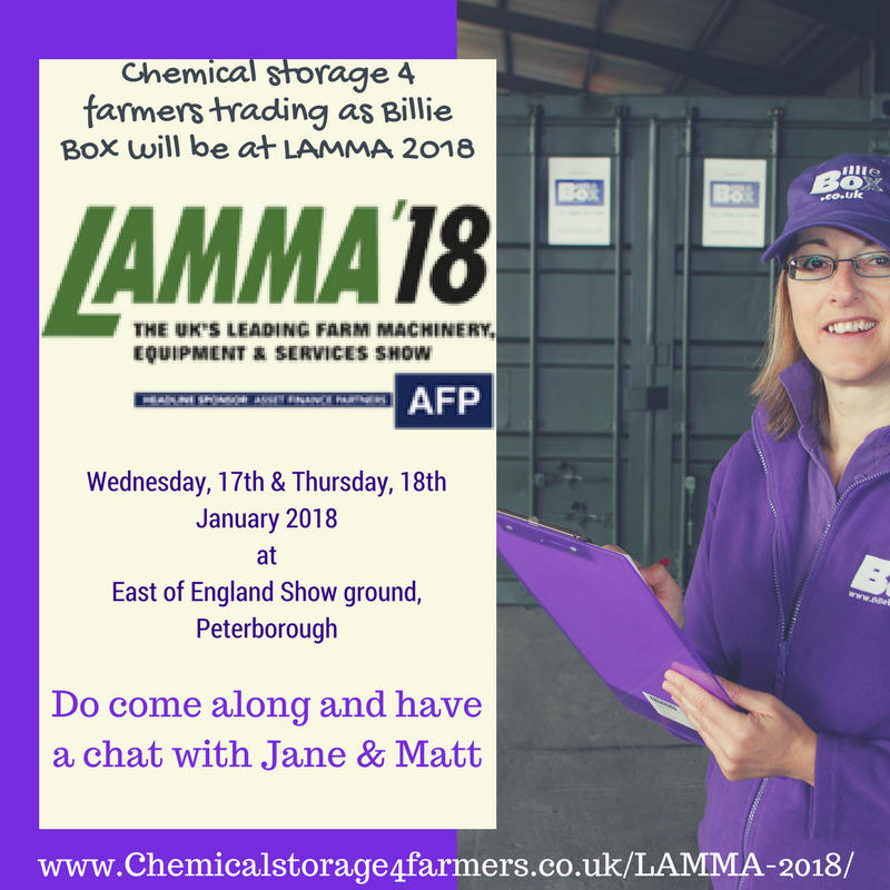 LAMMA18, LAMMA, LAMMA show, farming, chemical stores, pesticide stores, shipping containers, agriculture